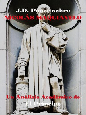 cover image of J.D. Ponce sobre Nicolás Maquiavelo